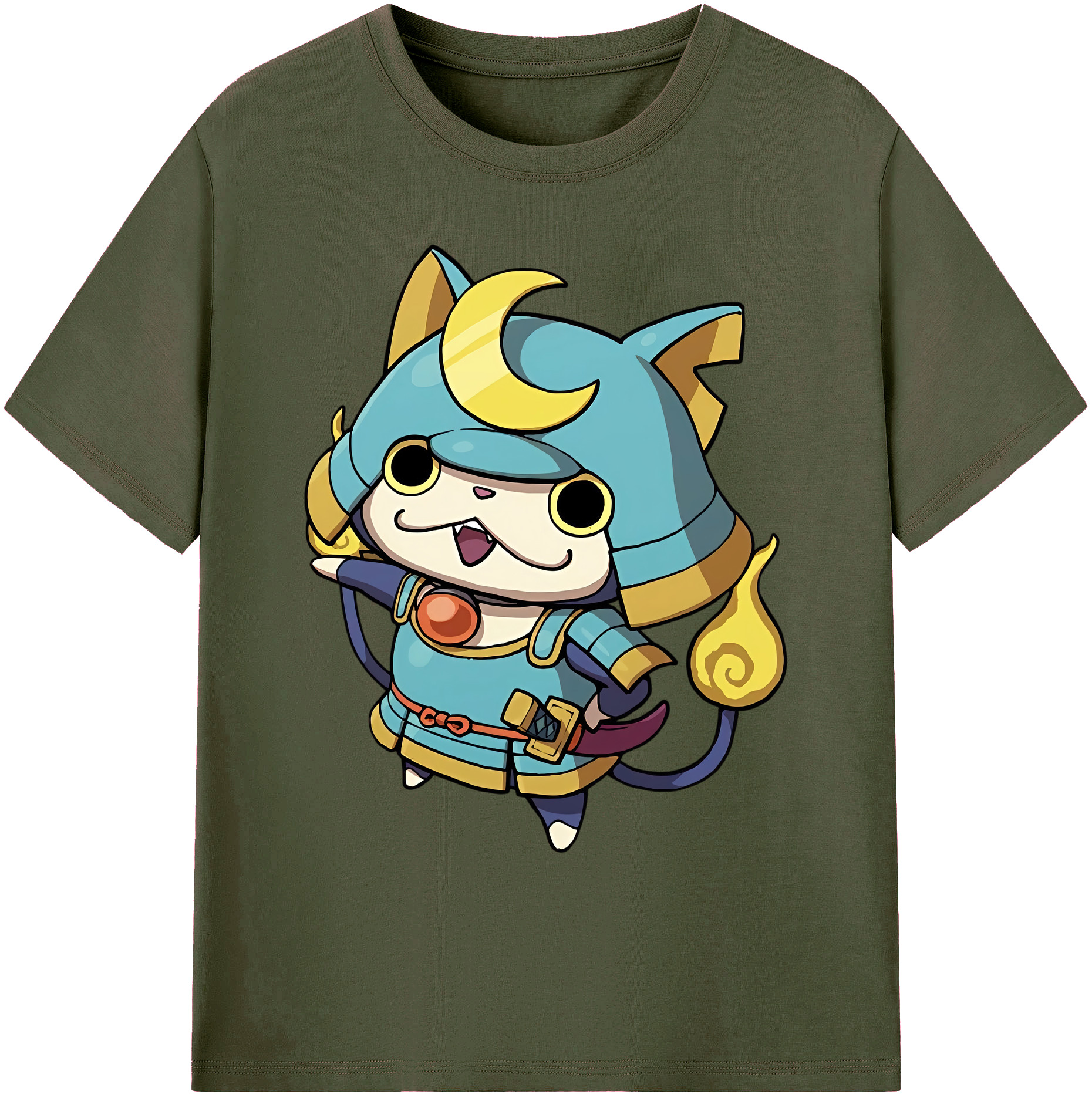（画像用） 妖怪ウォッチ Yo-kai Watch 綿100％ メンズ半袖Tシャツ｜肌触りやわらか＆通気性